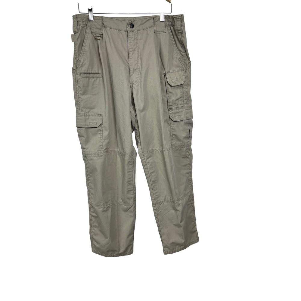 5.11 Tactical Cargo Pants Mens 36x32 Khaki Ripstop Work Utility Trousers‎ A38